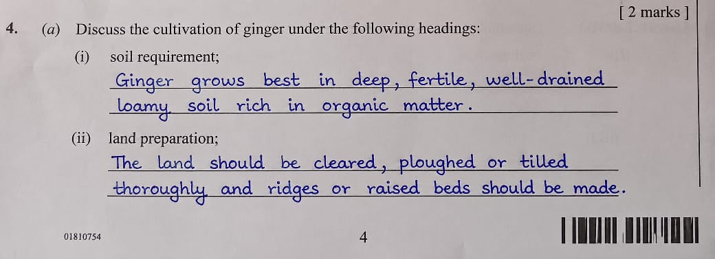 Waec 2026 Agriculture Answers