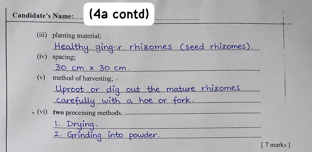 Waec 2026 Agriculture Answers