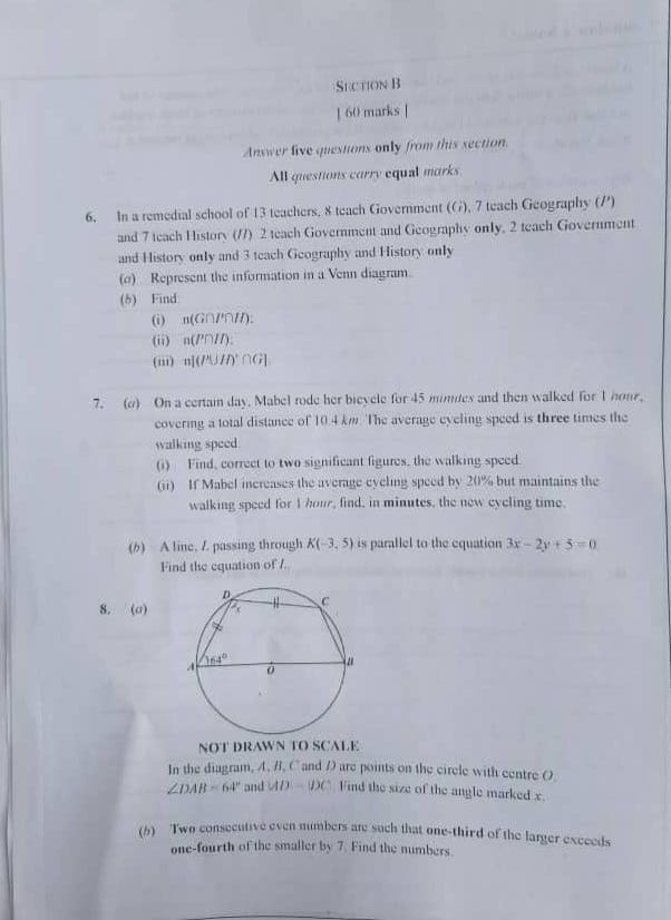 Waec 2026 Mathematics Questions and Answers