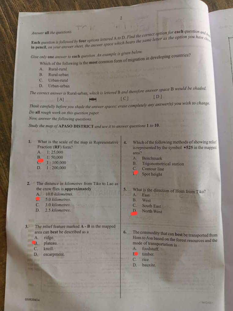 Waec 2026 Geography Questions and Answers