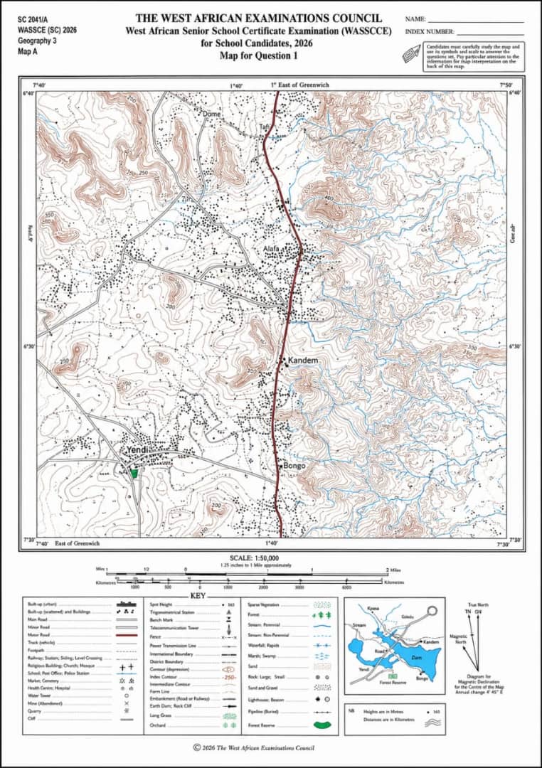Waec 2026 Geography Practical Answers