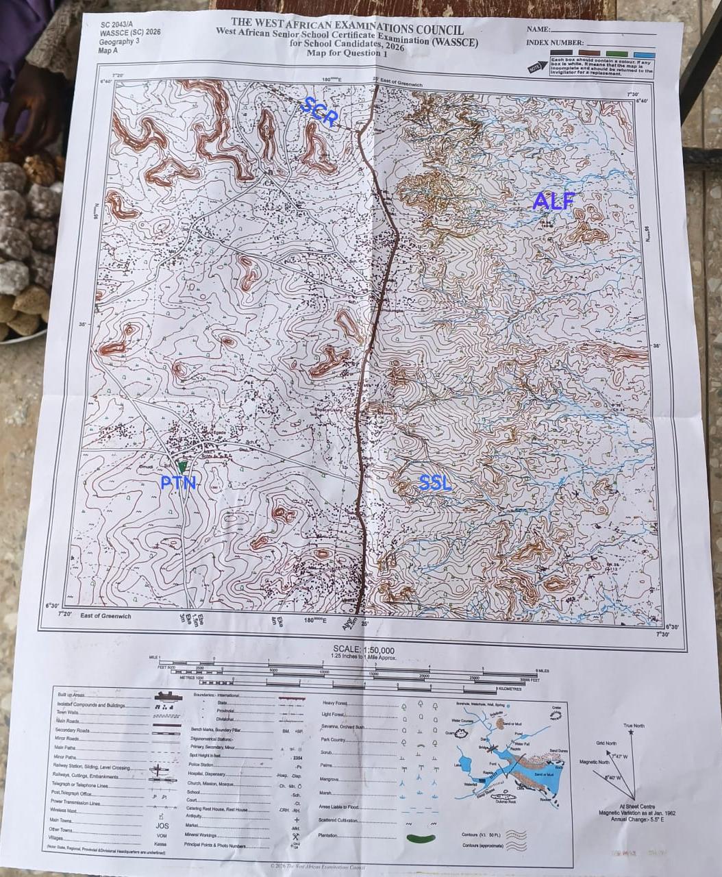 Waec 2026 Geography Practical Answers