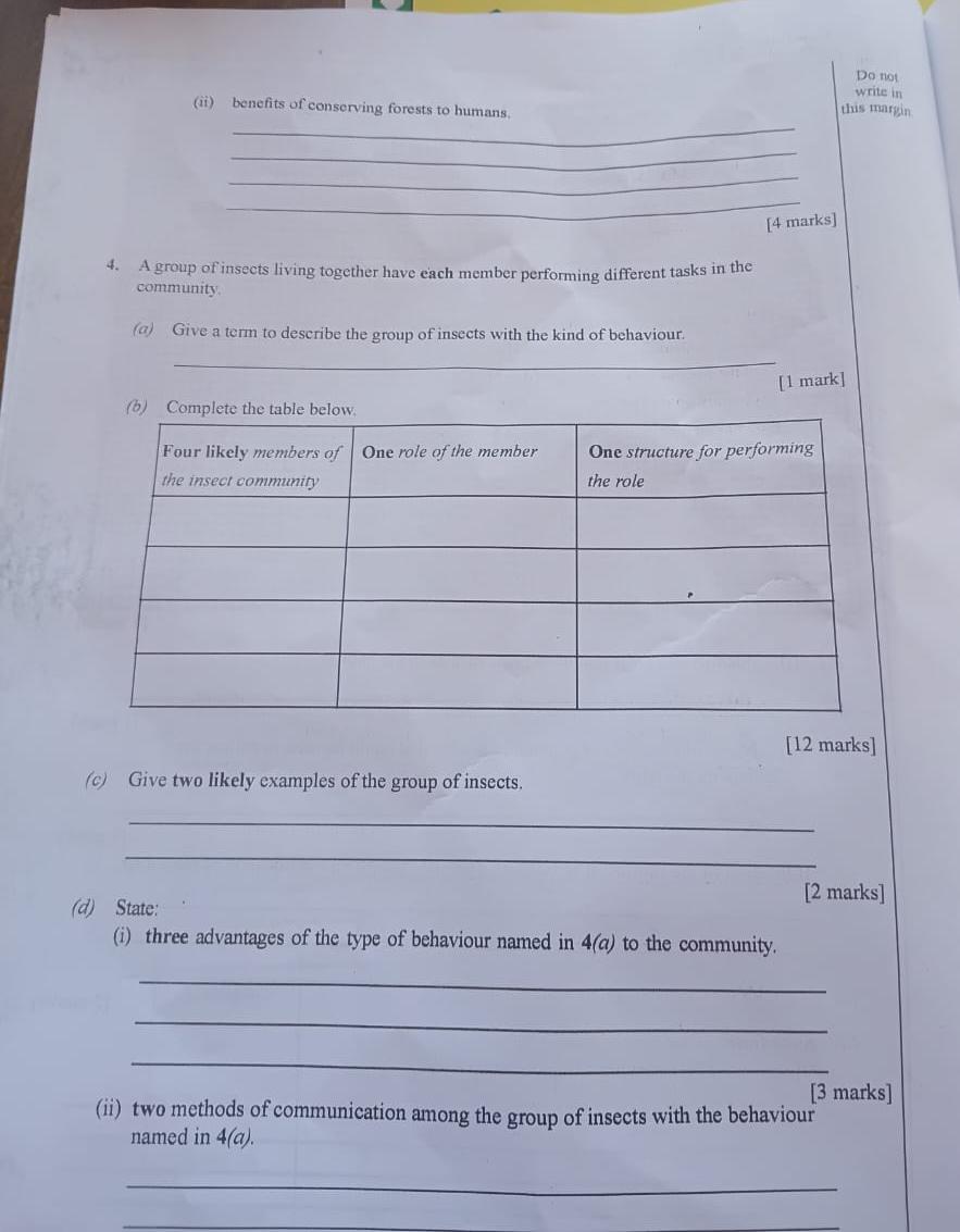 Waec 2026 Biology Questions and Answers