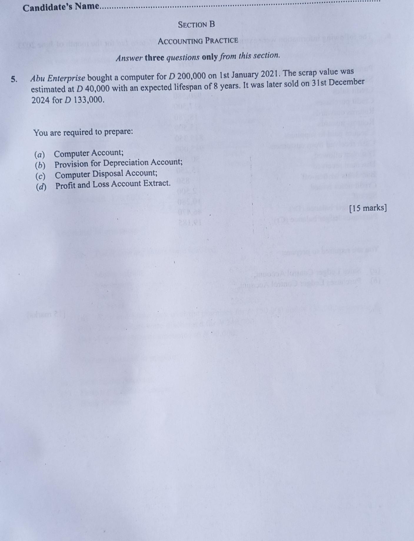 Waec 2026 Accounting Questions and Answers